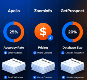 Read more about the article Apollo vs Zoominfo vs GetProspect: Which Lead Generation Tool Actually Delivers Better Contact Data